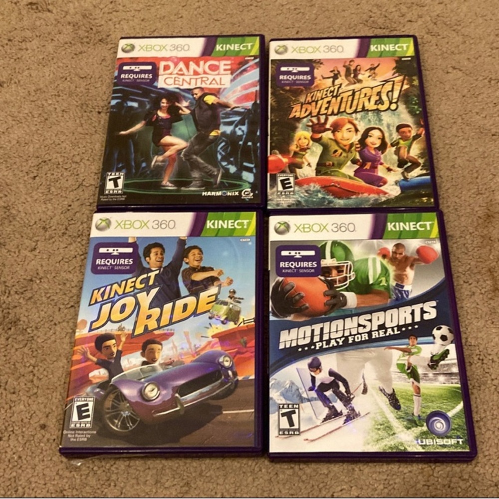 Lot 3 XBOX 360 Kinect Games